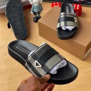 Burberry Matte Wide-Band Slides