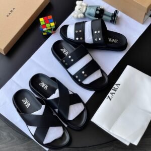 Zara Black Essential Slides Collection