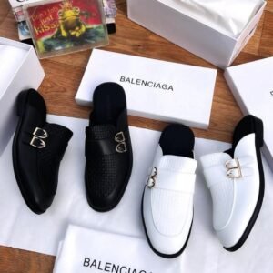 Balenciaga Cosy Textured BB Mules