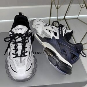 Balenciaga Sneakers – Crisp White, Grey & Navy