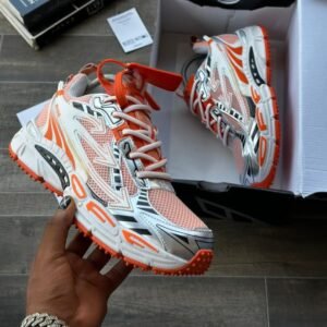 Off-White Sneakers Bright Orange & Silver