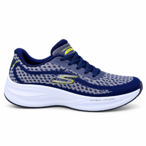 Navy Skechers Arch Fit Running Shoe, main view