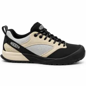 Men's Black and Beige Keen Trail Sneakers - main view