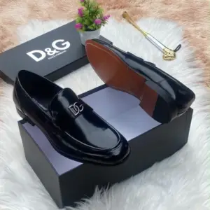 Men's Black Buckle-Detail Loafers - original shop photo