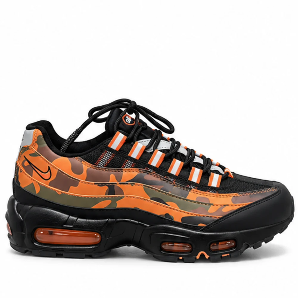 Orange Camo Nike Air Max Sneakers - alternative side view