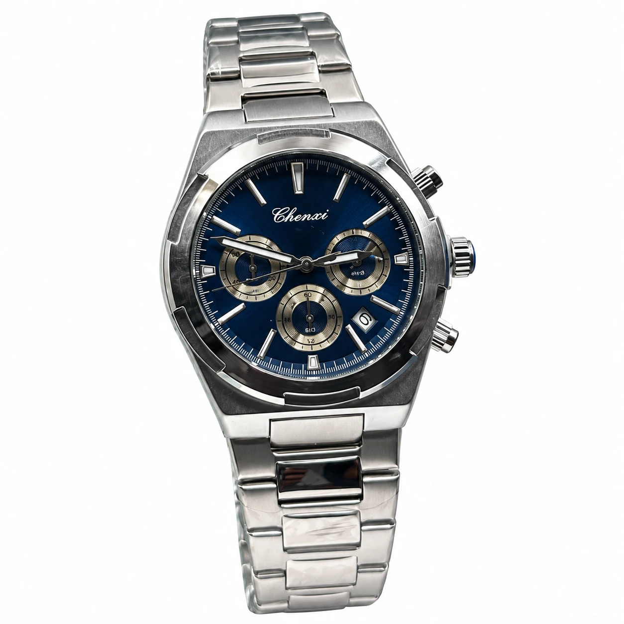 Chenxi Meridian Navy & Silver watch