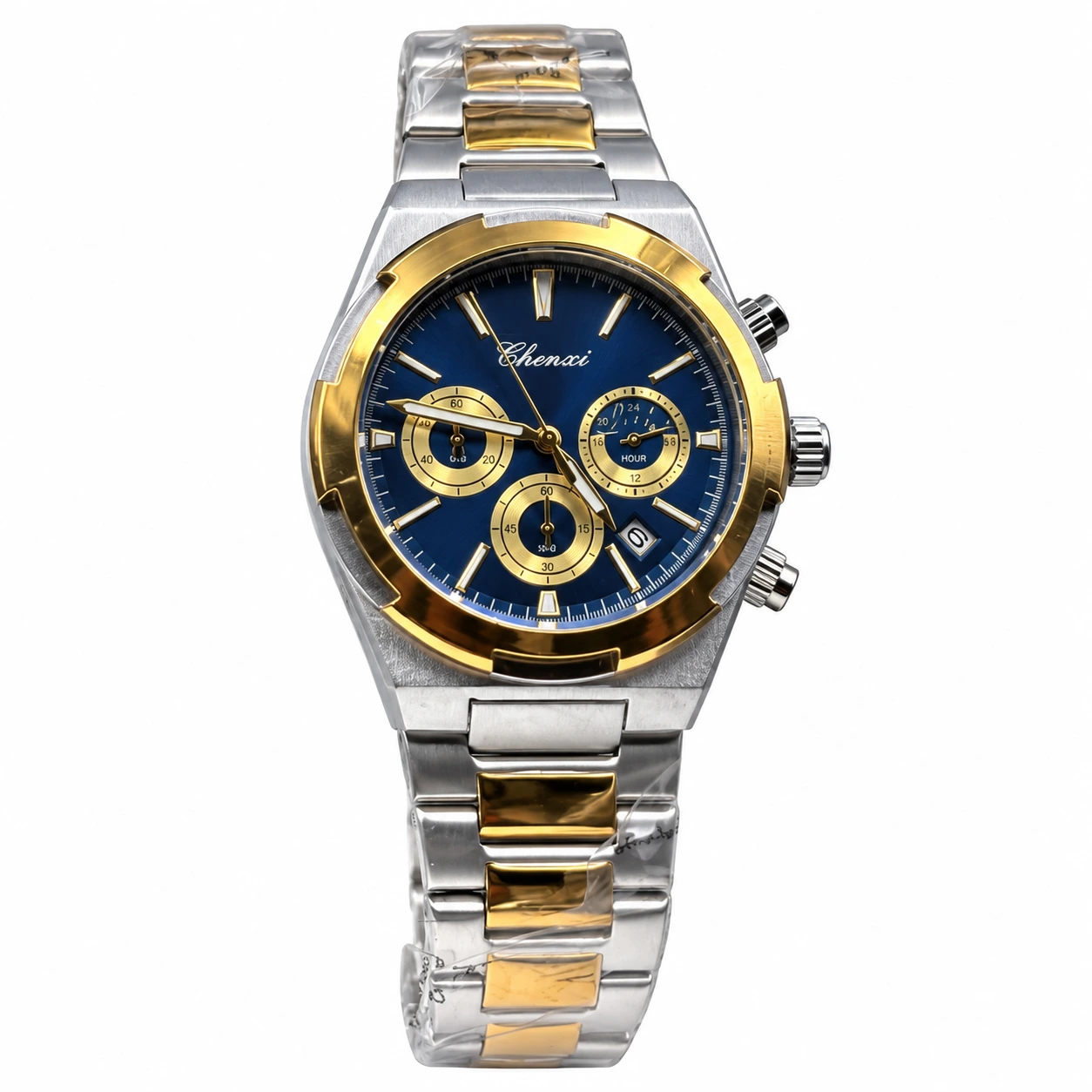 Chenxi Meridian Navy & Two Tone watch