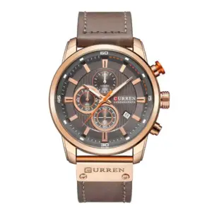 Curren Aviator Taupe & Rose Gold watch