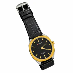 Curren Contour Black & Gold watch