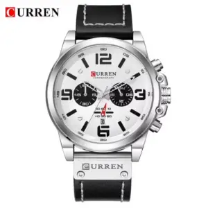 Curren Navigator Silver & Black watch