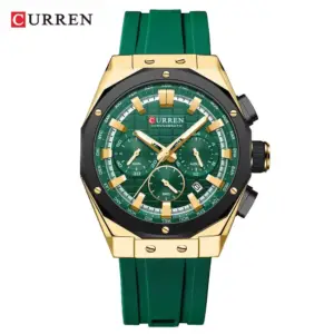 Curren Octane Emerald & Gold watch