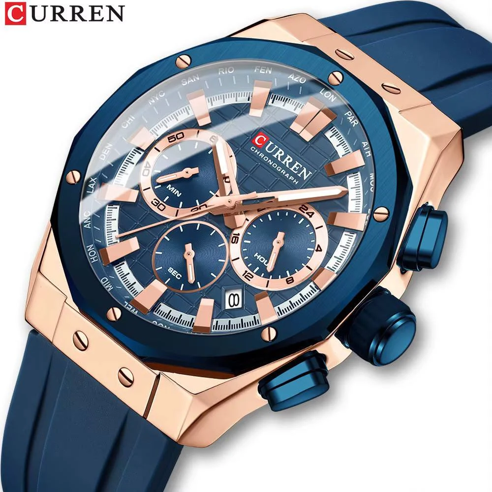 Curren Octane Navy & Rose Gold watch, photo 2