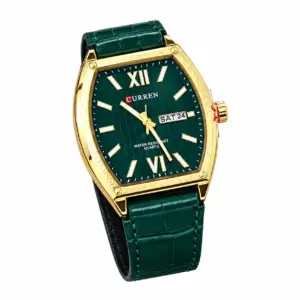 Curren Regent Emerald & Gold watch