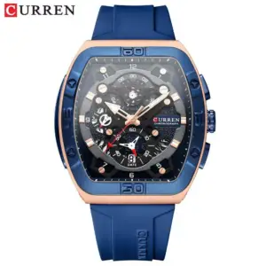 Curren Velocity Navy & Rose Gold watch