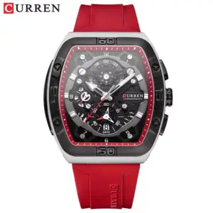 Curren Velocity Red & Silver watch