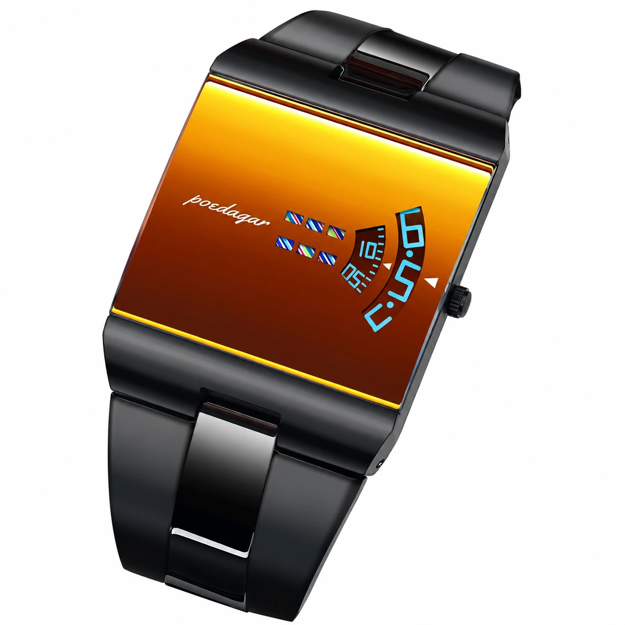 Poedagar Prism Amber & Black watch