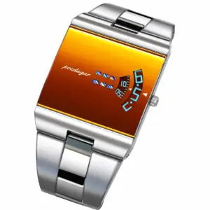 Poedagar Prism Amber & Silver watch